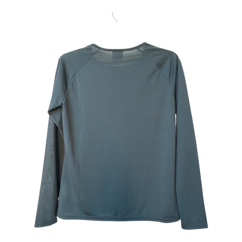 Gymshark Men’s Long Sleeve Training Shirt Size S Green Excellent - Picture 2 of 8